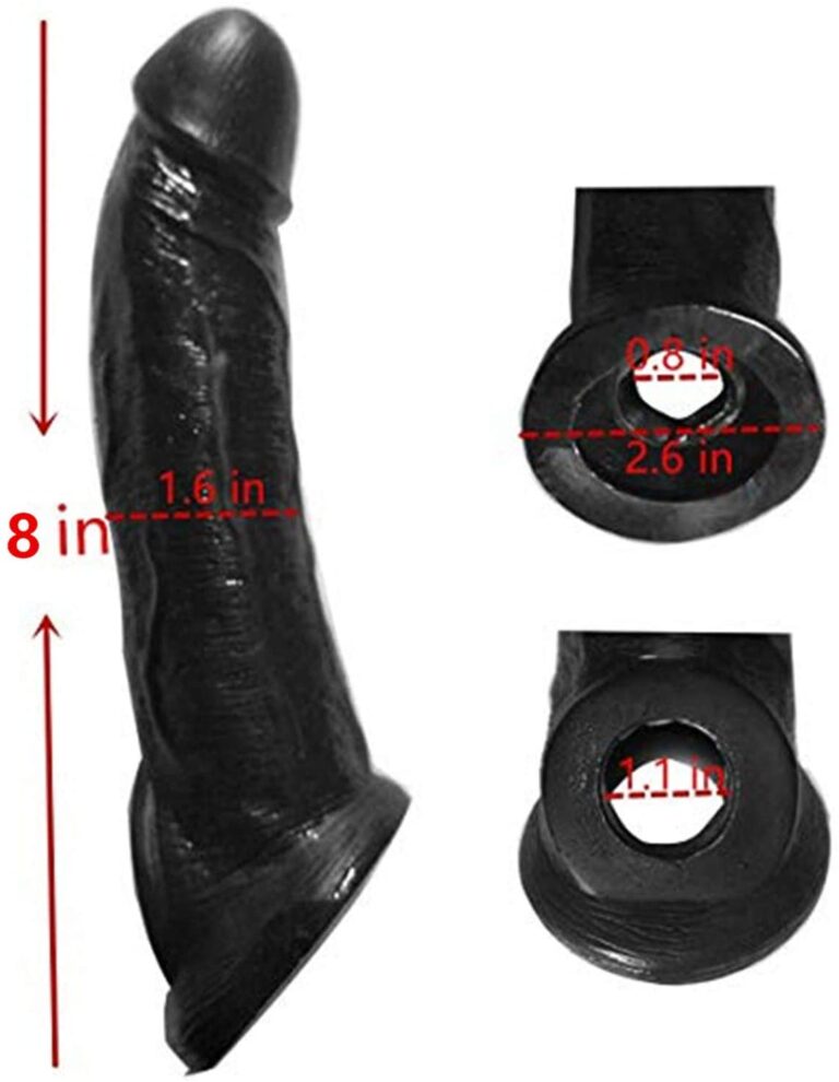 8 inches Black Penis Extender Sleeve For Men India