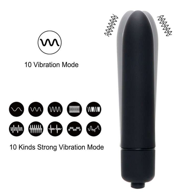 Black Color Long Size Bullet Vibrator India