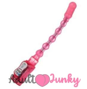 12 modes vibration waterproof Long anal beads sex toy for anal G-spot vibrator Pink