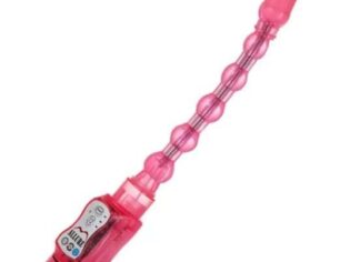 12 modes vibration waterproof Long anal beads sex toy for anal G-spot vibrator Pink