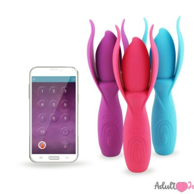 APP-Control Lotus Wand Vibrating Massager USB Rechargeable