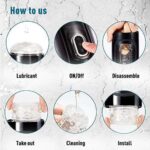 JEUPLAY Automatic Rotating Telescoping Hands Free Male Masturbation Cup For Men