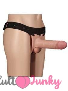 Premium Quality Hollow Silicone Penis Dildo Strap on - Flesh