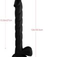 Slim Huge Length 12 Inches Penis Dildo For Black