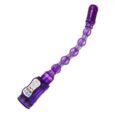 12 modes vibration Long anal beads sex toy for anal G-spot vibrator Purple