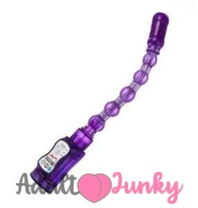 12 modes vibration Long anal beads sex toy for anal G-spot vibrator Purple