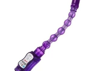 12 modes vibration Long anal beads sex toy for anal G-spot vibrator Purple