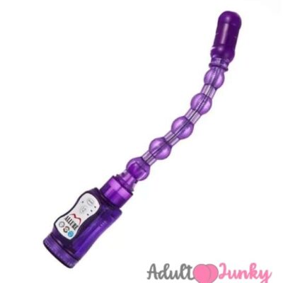 12 modes vibration Long anal beads sex toy for anal G-spot vibrator Purple