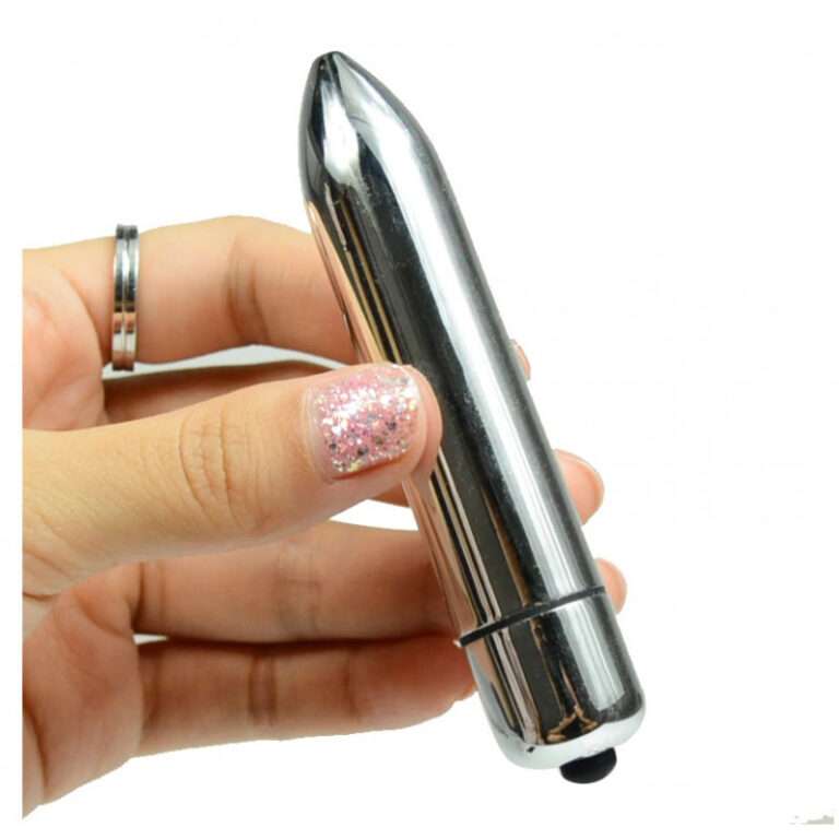 Mini Bullet Vibrator For Women Silver Colour
