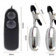 High Speed Remote Electric Nipple Clamps Vibrator Bullet Egg For Women