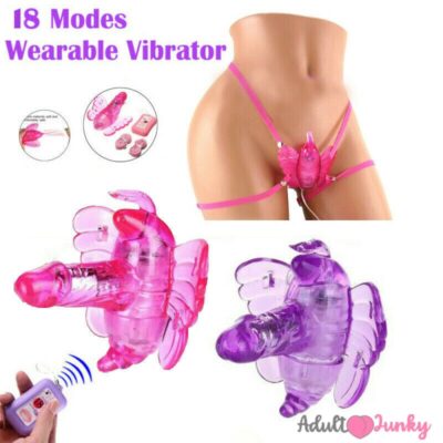 Wireless Remote Control Wearable Butterfly Vibrator For Women | Pink