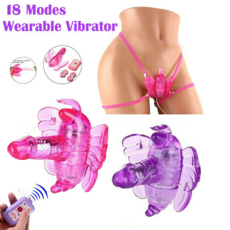 New Wearable Butterfly Dildo Vibrator USB Rechargeable Masturbator Clitoris Stimulator Wireless Remote Control Vibrator Panties