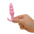 Soft Material Beginner Anal Buttplug beaded Pink