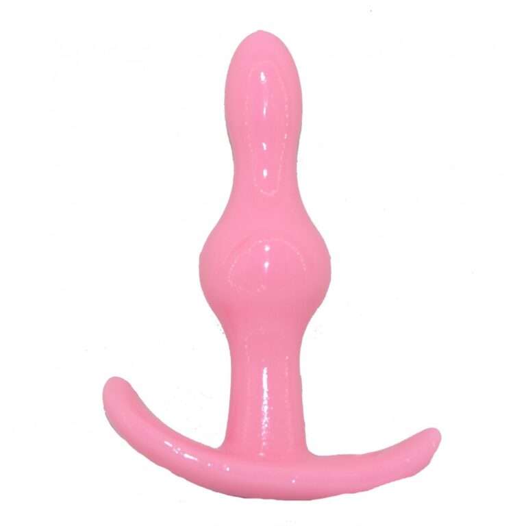 Pink Anchor Shape 2 beaded Anal Butt Plug For Women sex Toys india