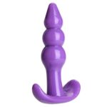 3 Pieces Beaded Anal Butt plug Kit (Pink,Purple,Black)