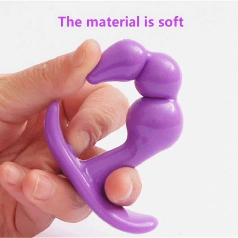 Purple Beaded Anal Butt Plug For Women sex Toys India