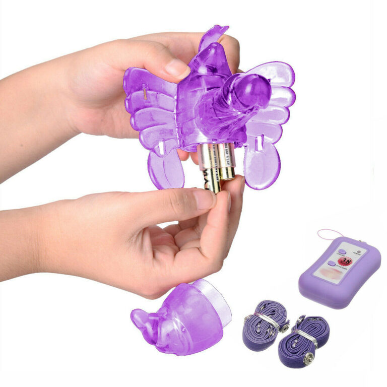 Wireless Remote Control Butterfly Strap-on Vibrator for Women Couples Sex Toys India