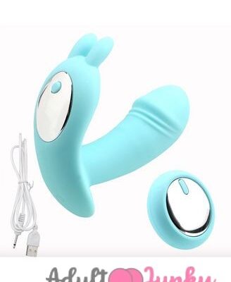 Little Dance Wearable Panty Style Rechargeable Butterfly Vibrator with Wireless Remote Penis Dildo