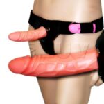 Strap On Hollow Vibrating Penis Dildo For Men