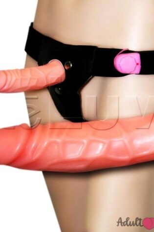 Strap On Hollow Vibrating Penis Dildo For Men
