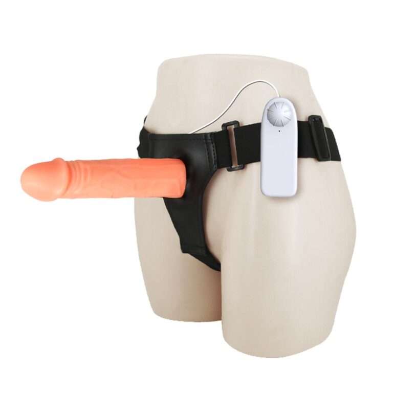 Harness Adjustable Starpon Hollow Min Penis Dildo For Men