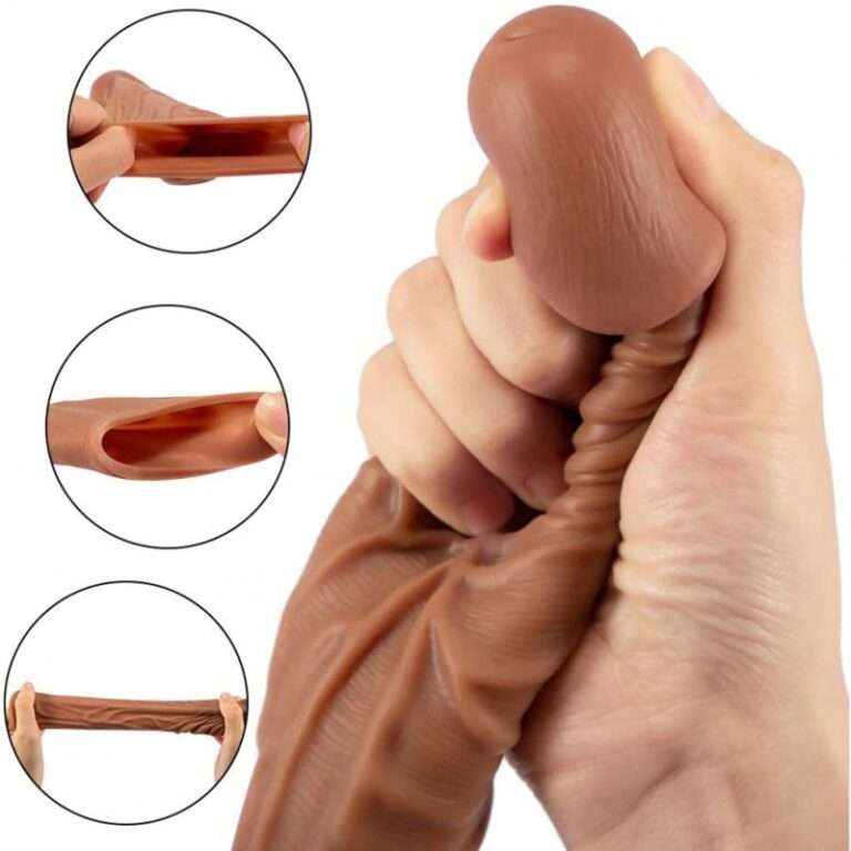 8 Inches Chocolate Penis sleeve India