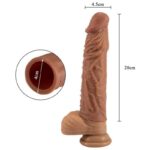 8 Inches High Grade Chocolate Penis Extender Sleeve For Men