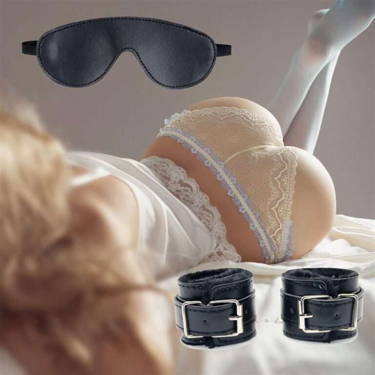 Buy Bondage Set Handcuff With Blindfold Black