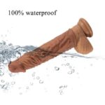 8 Inches High Grade Chocolate Penis Extender Sleeve For Men