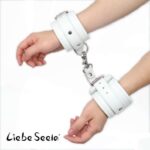 PU Leather Handcuff BDSM Restraints India -White