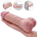2 In 1 Pocket Pussy Dildo Realistic Anus Penis Soft Men Masturbator