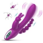 Triple Motor High-Frequency G-spot Clitoris 3 In 1 Vibrator -Purple