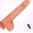 8.3 Inches Phanxy Automatic Up Down Rotating Vibration Realistic Dildo -Flesh
