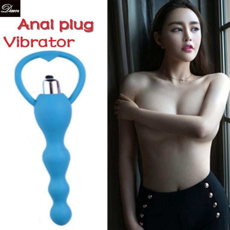 Anal Plug With Vibrator Blue