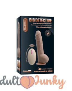 Big Detective Automatic Wireless Dildo Vibrator -Flesh