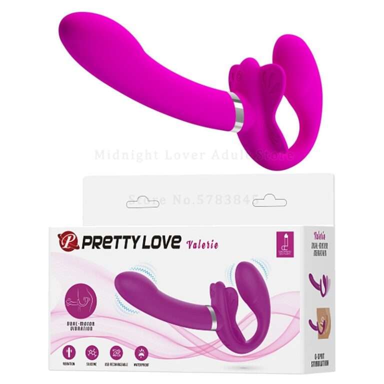 Buy Online Cheap price Preety Love Starpless Strapon Pink Wireless Vibrator India