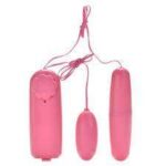 Dual Vibrator Bullets Multispeed Eggs -Pink