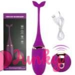 Fish Shape 10 Vibration Wireless Egg Vibrators Purple