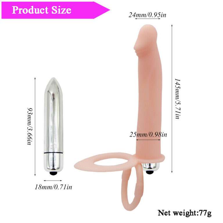 Size Of Double Penetration Vibrating Anal Dildo Flesh Colour For Male Sex Toys India