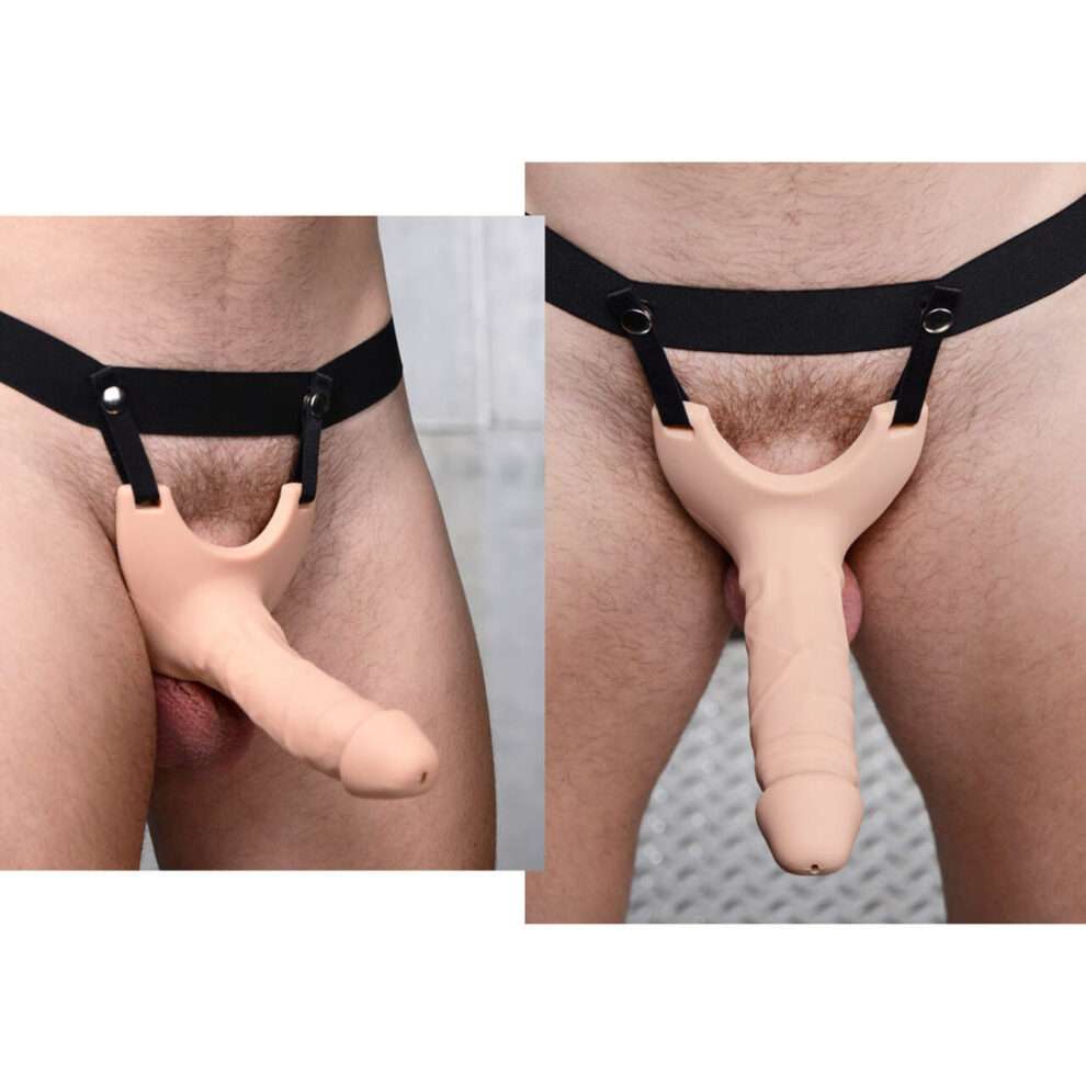 Strapon Hollow Instant Enhancement Sleeve Dildo For Men