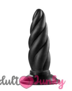 Big Spiral Anal Buttplug-Black