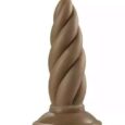 New Large Spiral Anal Buttplug -Brown