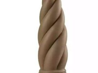 New Large Spiral Anal Buttplug -Brown