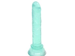 Beginner’s 5.5 Inches Clear Green Jelly Dildo For Girls