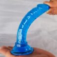Beginner’s 5.5 Inch Clear Blue Jelly Dildo