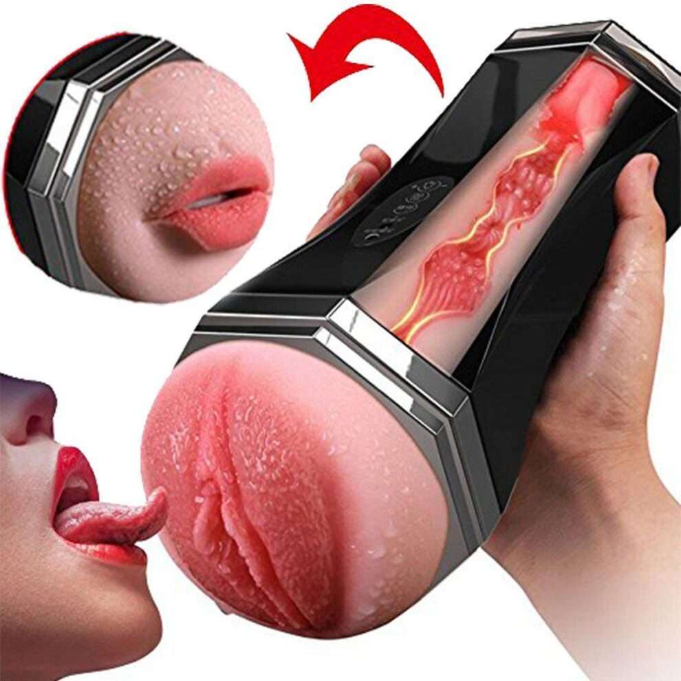 Dual Peneration Mouth Pussy Sex Voice Hand Free Masturbator - Image 5