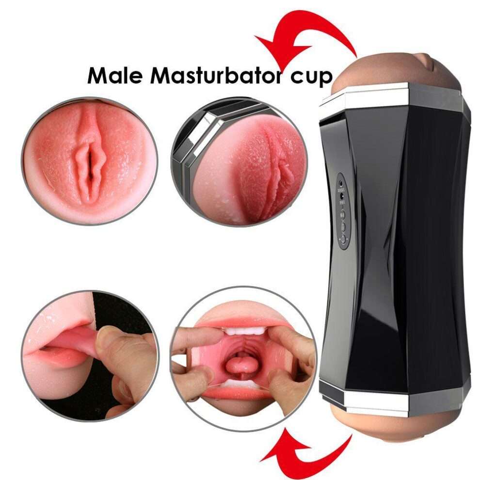 Dual Peneration Mouth Pussy Sex Voice Hand Free Masturbator - Image 2