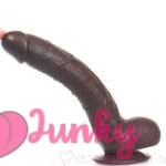 10.5 Inches Black Strapless Penis Dildos India