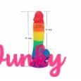 Life Like Rainbow Strapon Dildo For Women