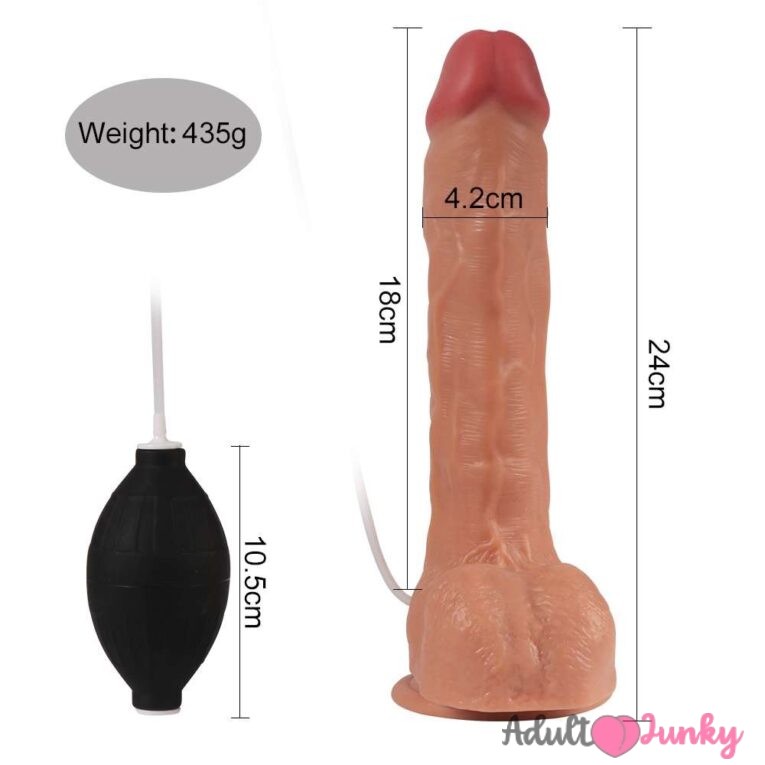 Real Skin Water Pump With Penis Dildos For Women